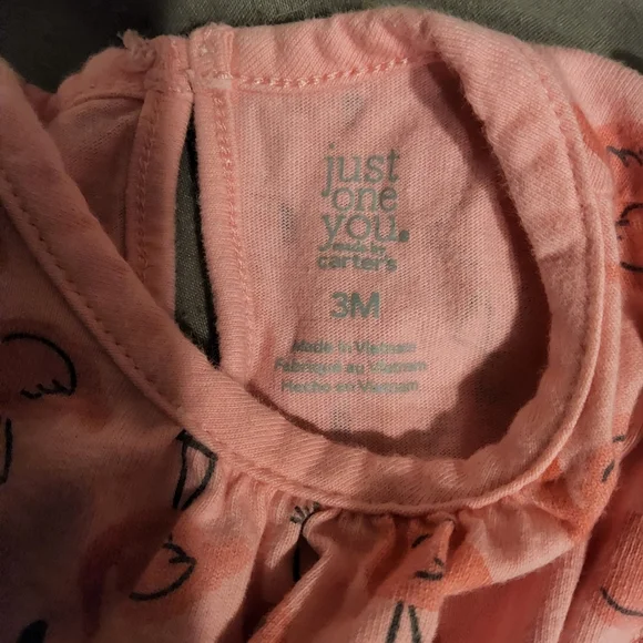💗💗5/30 Deal💗💗Carter's Pink flamingo dress 3 months - Picture 2 of 2